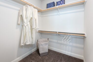 closet with two bath robes